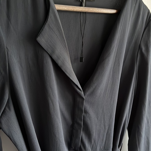 Vero Moda Belted Blue Dress Size L - Picture 2 of 4